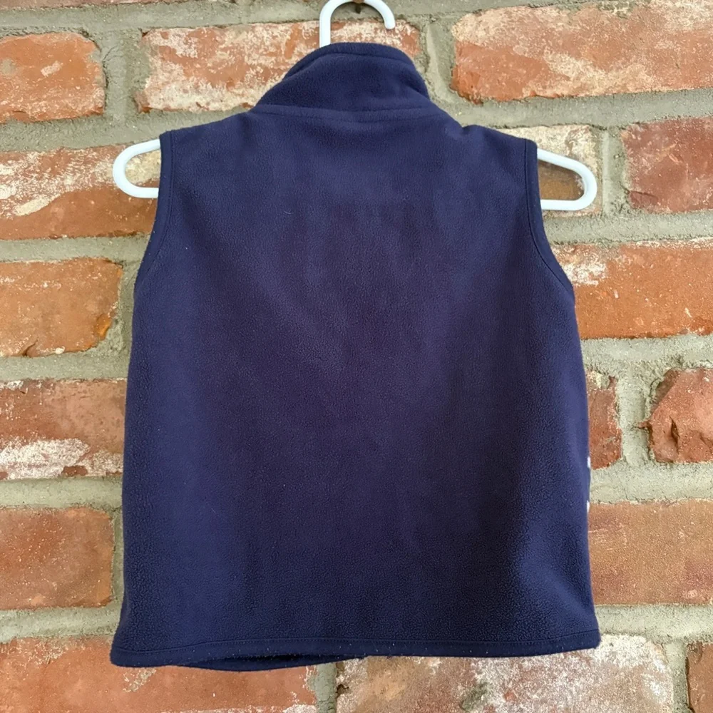 Carters Navy Striped Fleece Vest 18m